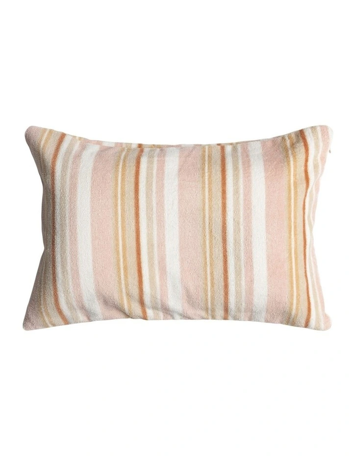 Beach Pillow in Cork Monochromatic Stripe