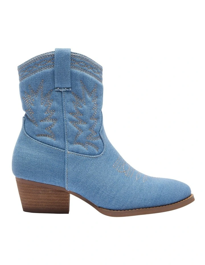 Texas Western Boots in Denim