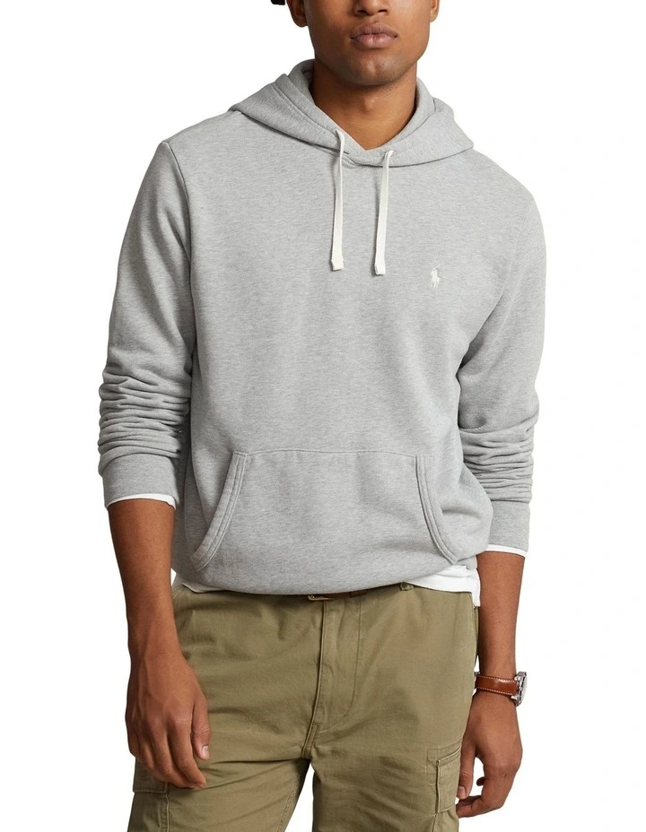 Loopback Fleece Hoodie in Grey