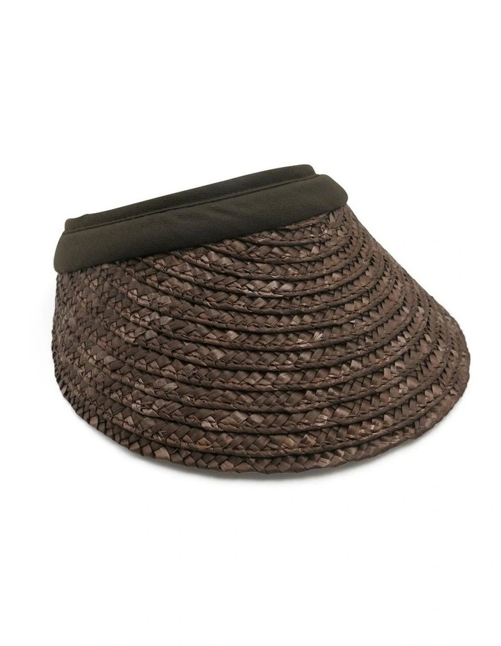 Heidi Visor Hat in Brown