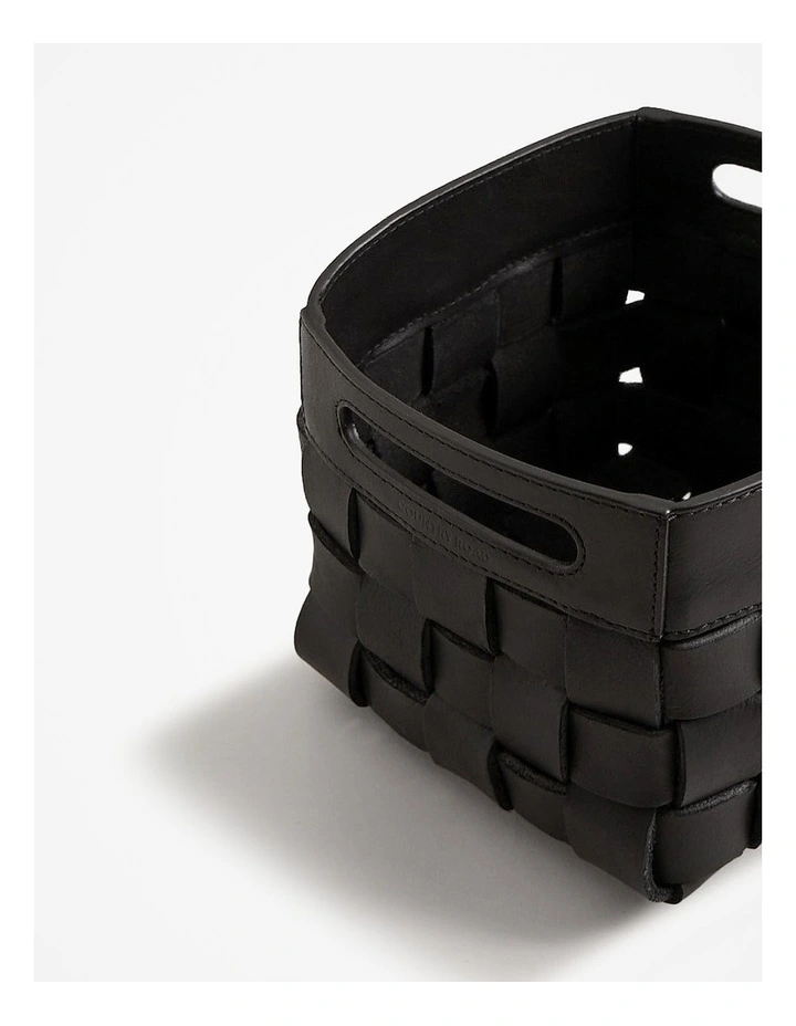 Lowa Extra Small Square Storage Basket in Charcoal