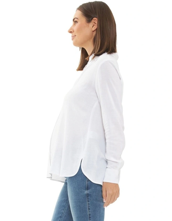 Clara Relaxed Shirt in White