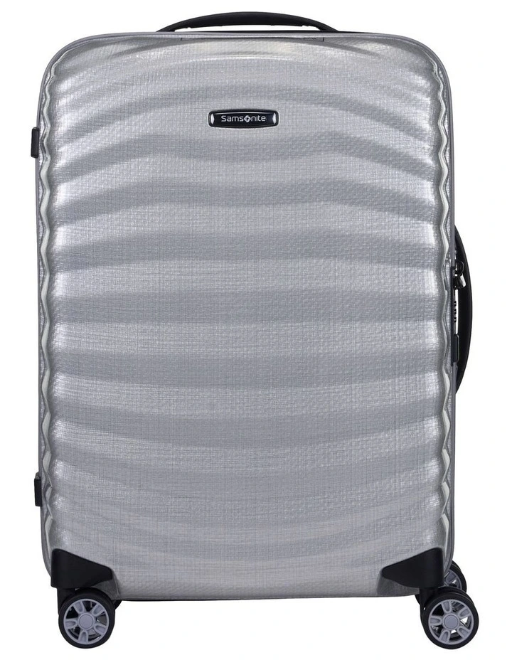 Lite-Shock 55cm Sport Spinner Suitcase in Silver