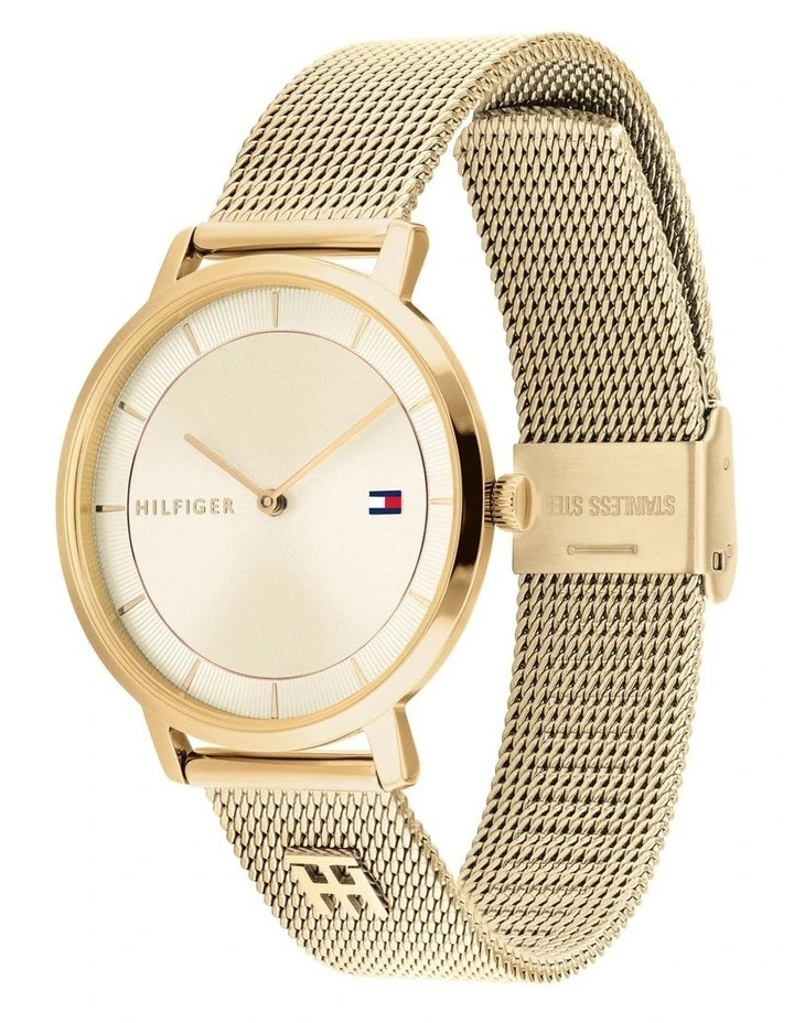 Quartz Ionic Plated Gold Steel Watch 1782286