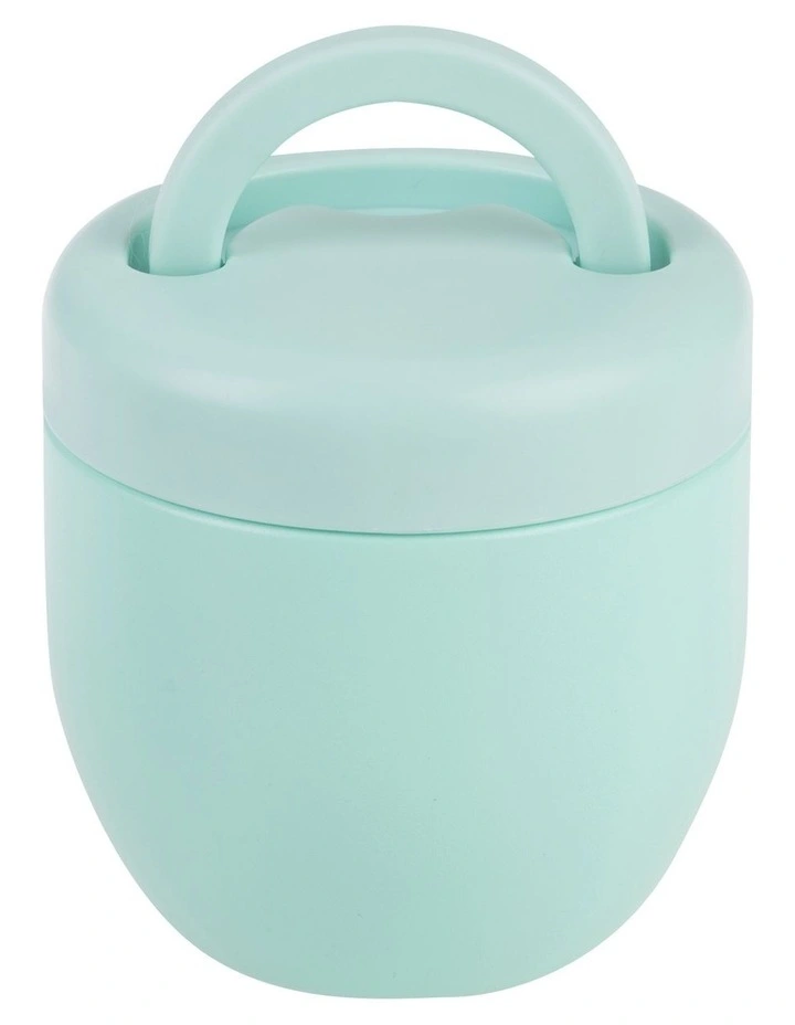 Stainless Steel Double Wall Insulated Food Pod 470ml in Mint