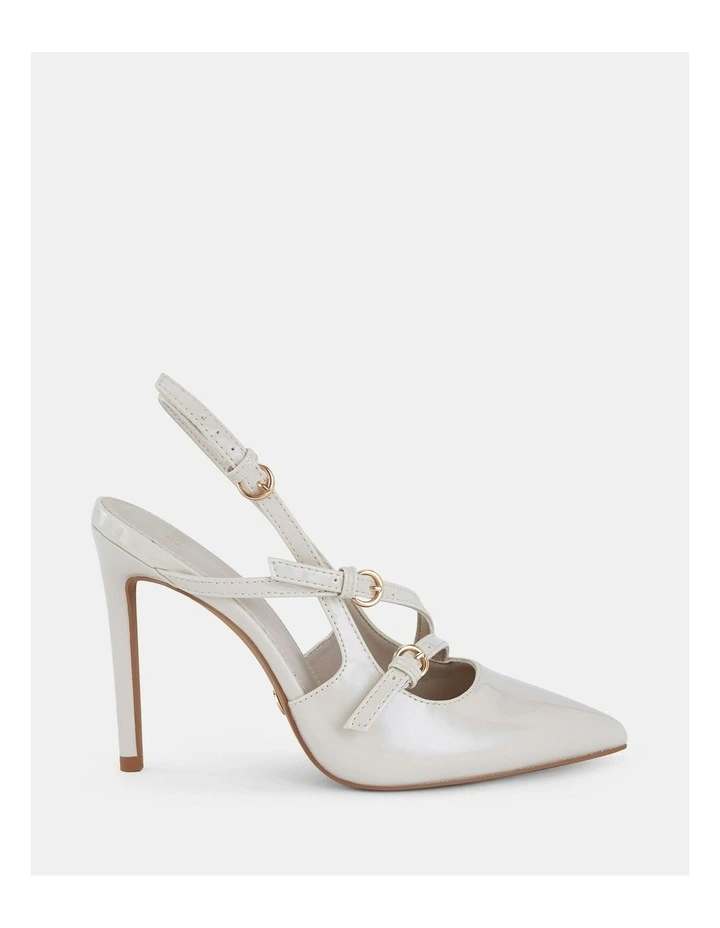 Zcoota Court Heels in Cream Patent