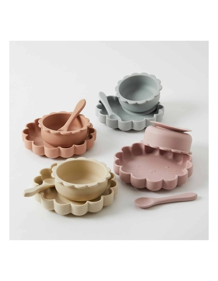 Henny Silicone Dining Set 18cm in Musk