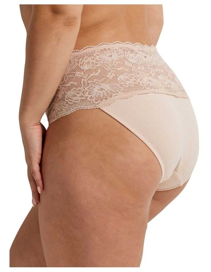 Cotton & Lace Full Brief Honey