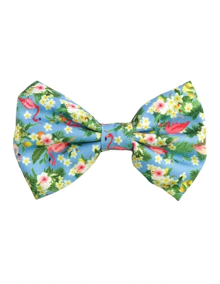 Flamingo Tropical Dog Bow tie