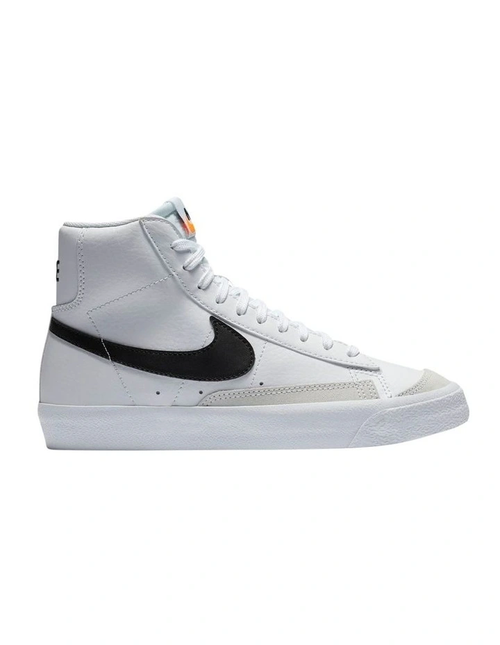 Blazer Mid 77 Grade School Sneakers in White