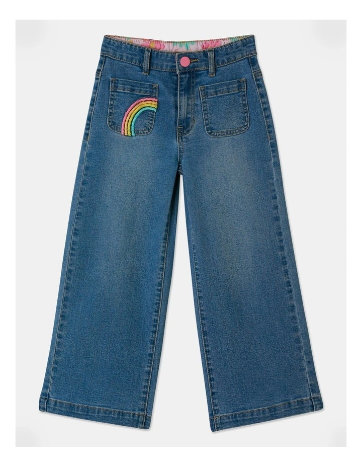 Wide Leg Culotte (3-8 Years) in Denim