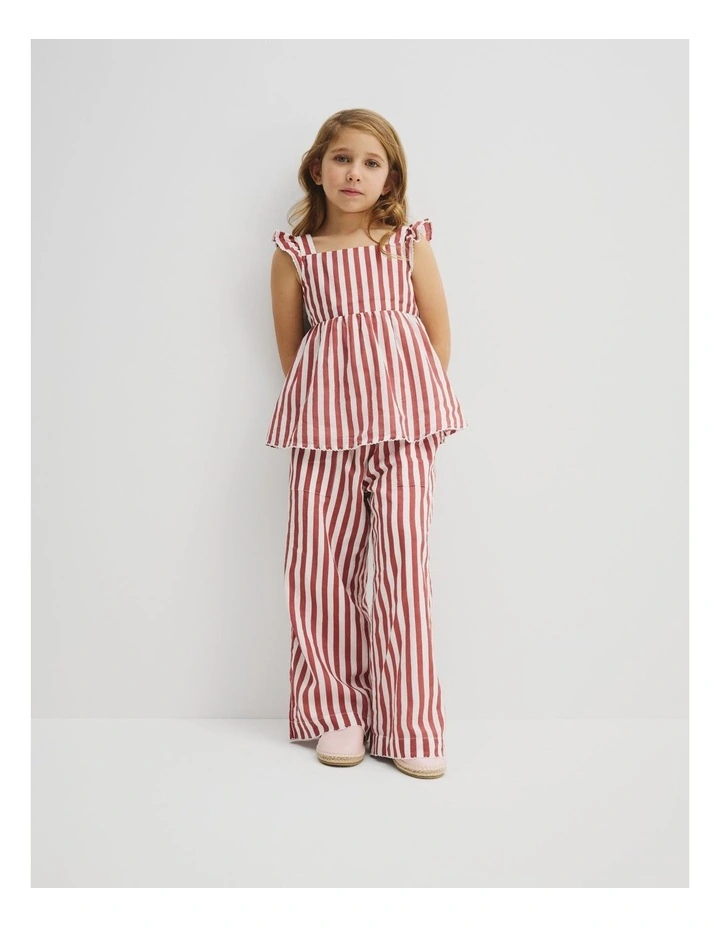 Resort Striped Top in Russet Stripe