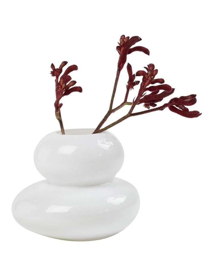 Maya Vase 15.5x12.5cm in White