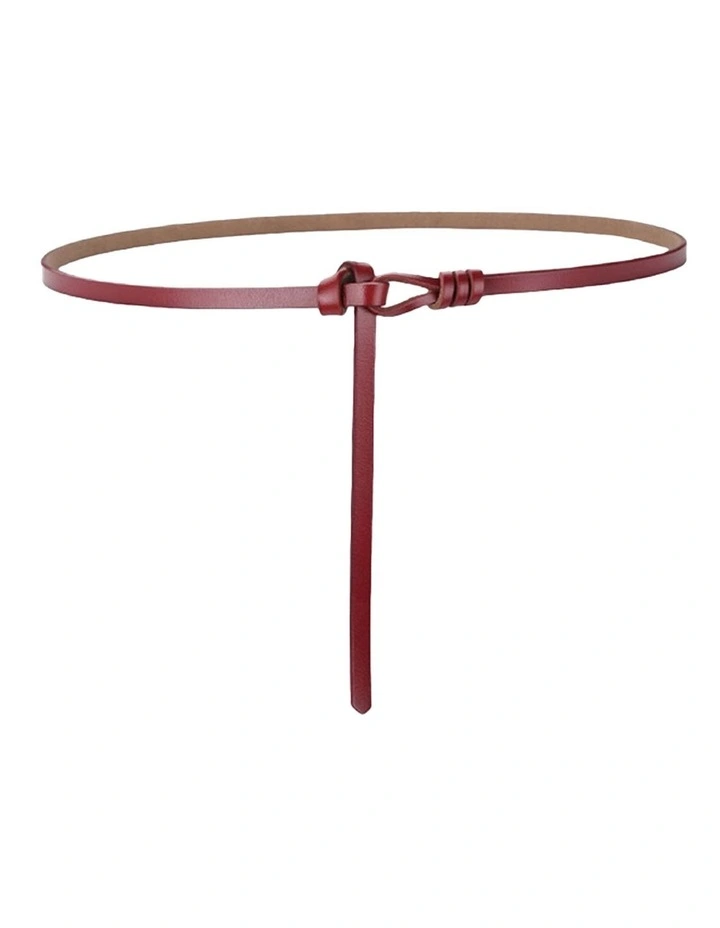 Ex-Girlfriend Loop Belt in Blood Red
