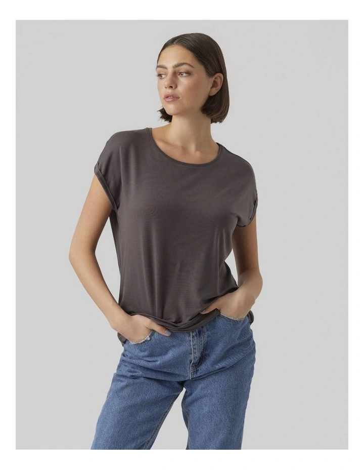 Ava Plain Top in Ashphalt