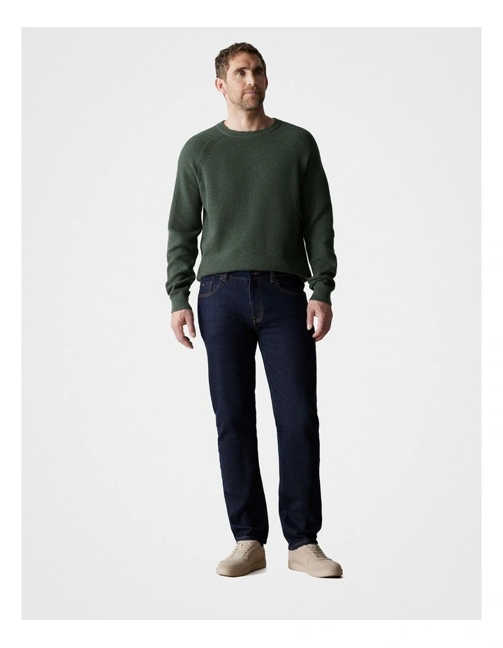 Regular Rinse Wash Jean in Dark Navy