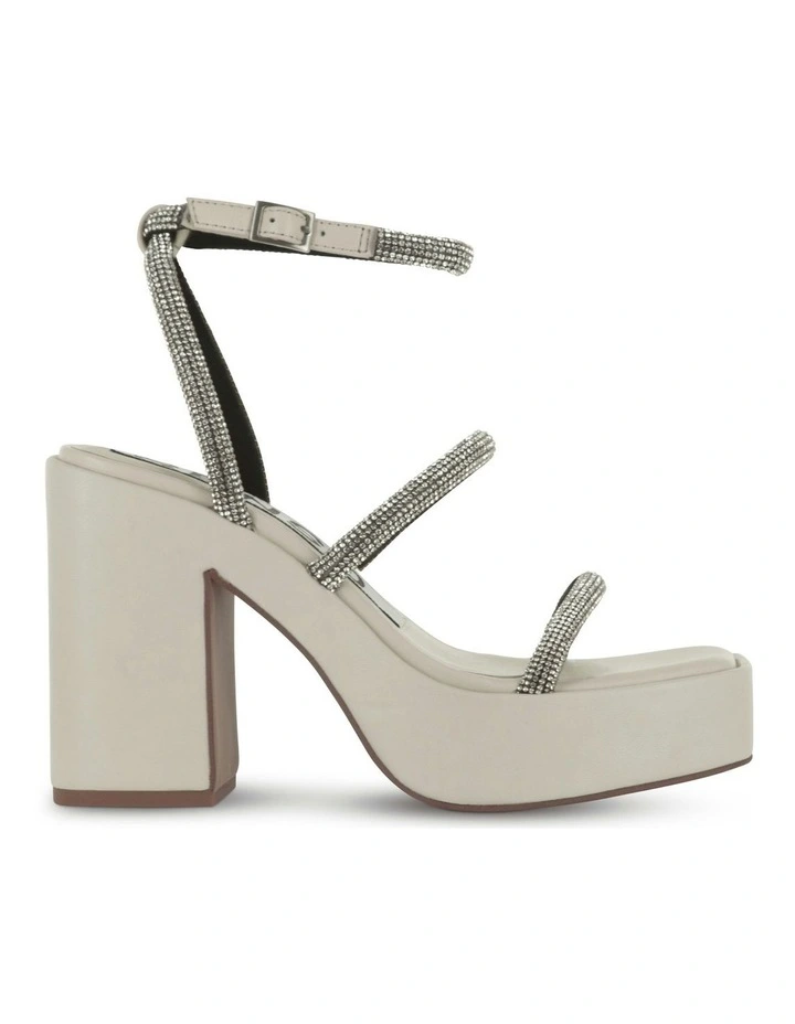 Yasmin II Heeled Sandals in White