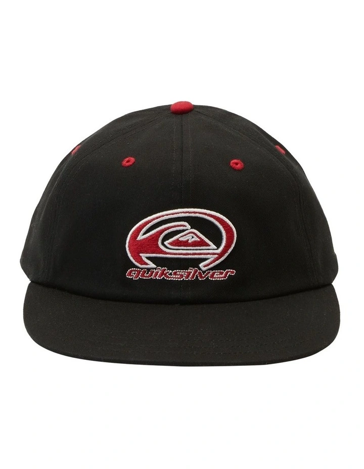 Saturn Crawler Strapback Cap in Black