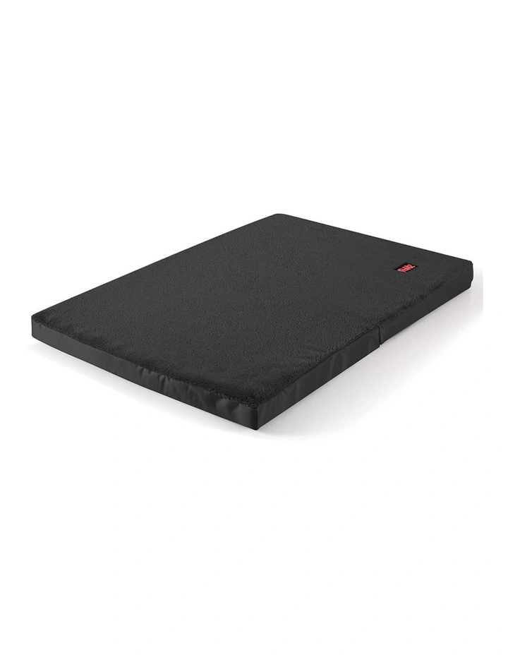 Soft Plush Foldable Pet Bed M in Black