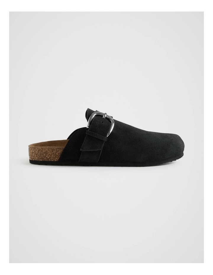 Claudia Mule in Black Suede