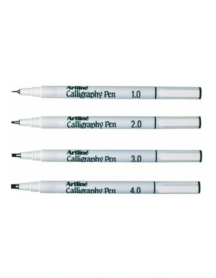 4pc Calligraphy Pen Black