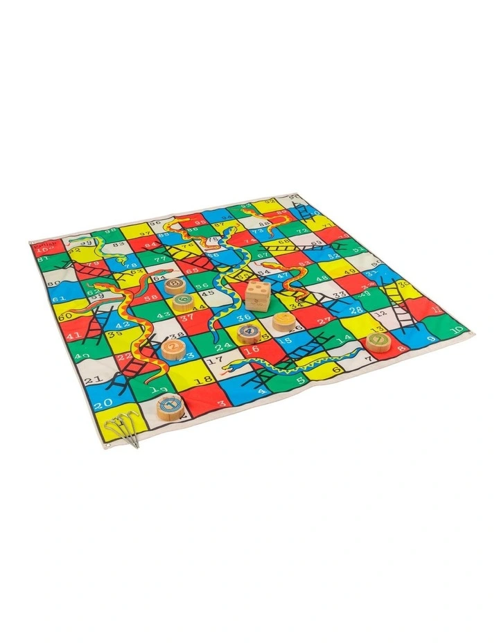 2 in 1 Giant Snakes, Dots & Ladders 1.5m Mat