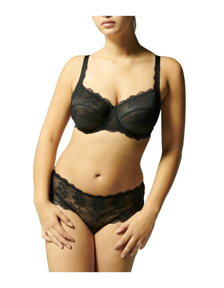 Reve Full Cup Square Neck Bra in Black