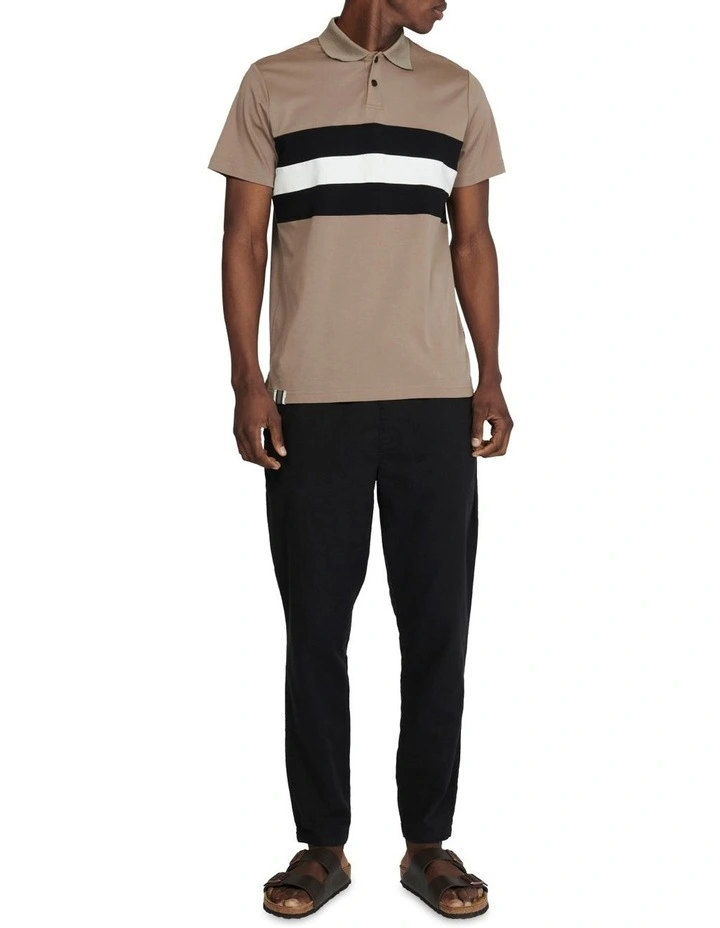 Hamish Heritage Polo T-shirt in Walnut