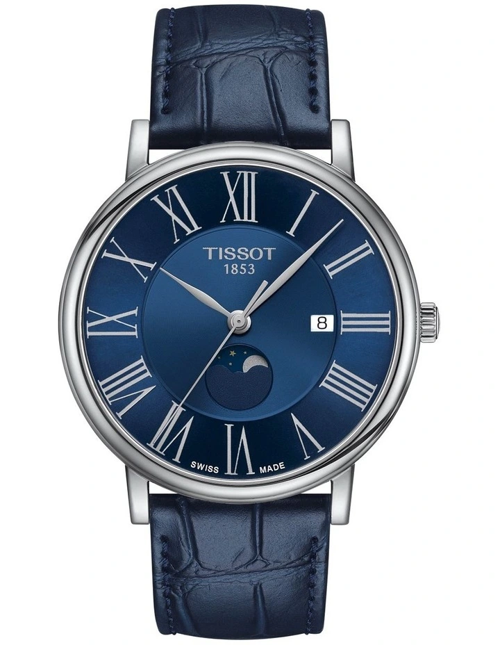 Carson Premium Moonphase T1224231604300 Watch in Blue