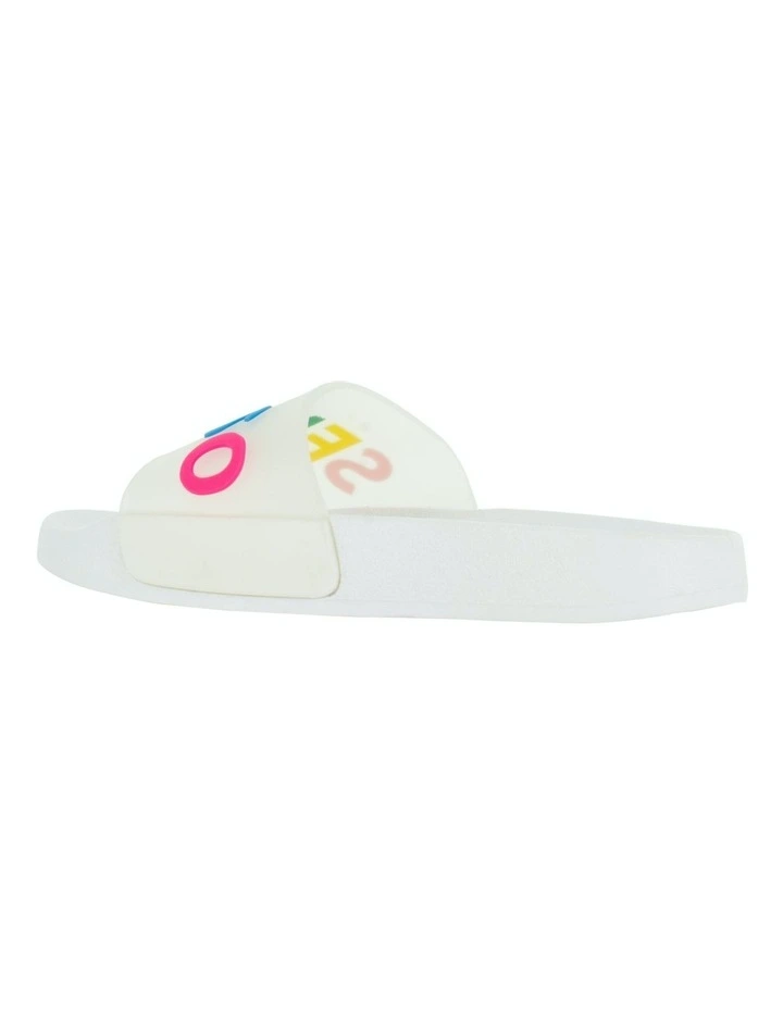 Eden Pool Slides in White