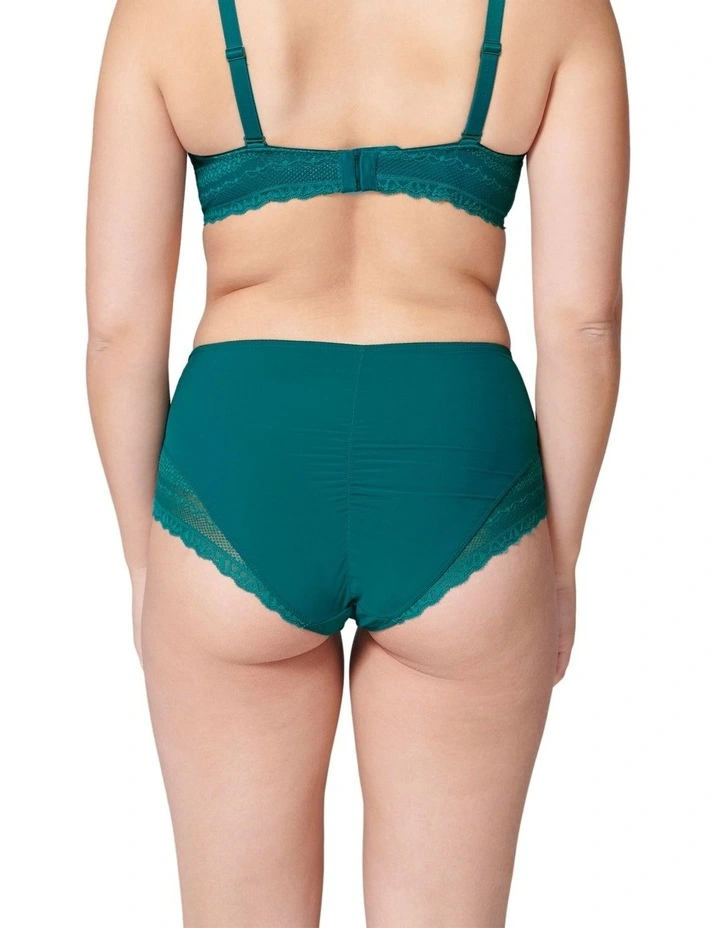 Destinee Culotte Brief in Pavo Blue