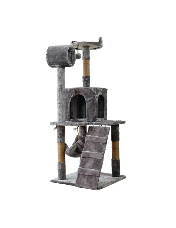 Cat Tree Scratching Post 135cm Silver Grey