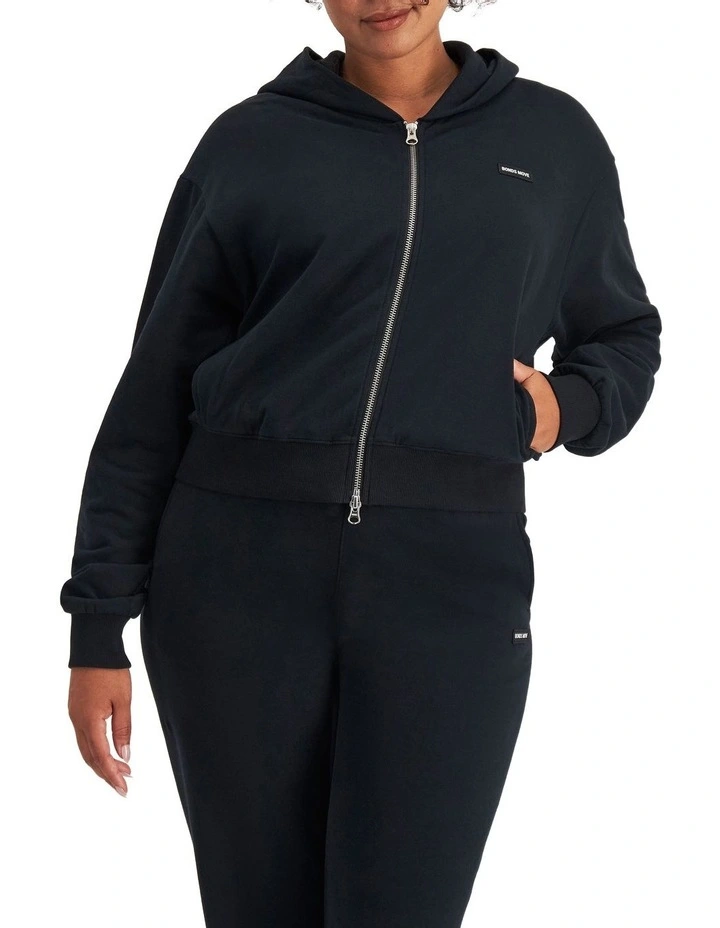 Move Double Zip Hoodie in Nu Black