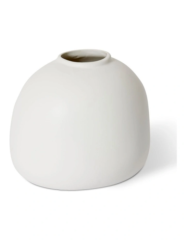 Benito Vase 20cm in White
