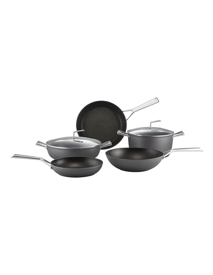 Per Bellezza Nonstick Induction 5 Piece Cookware Set Grey