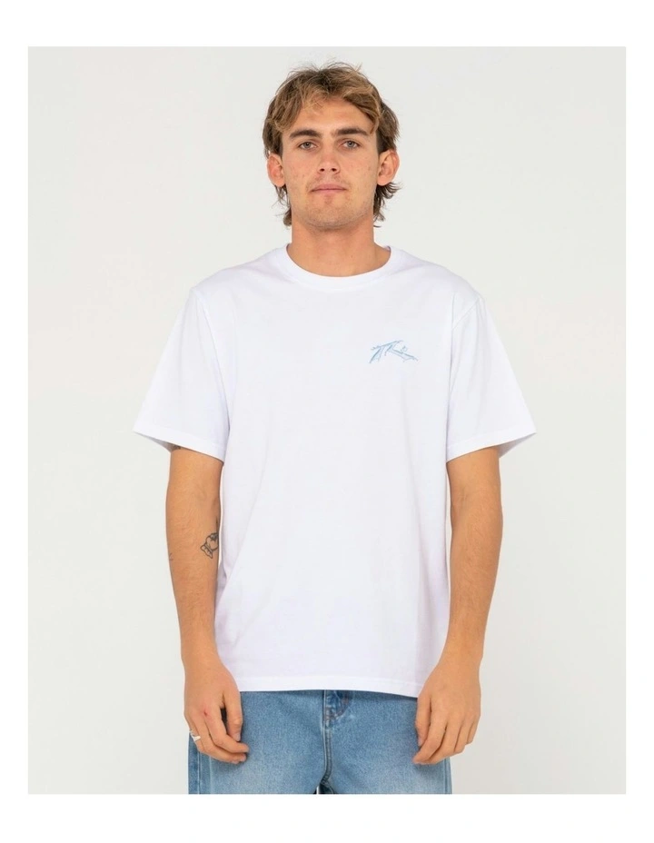 Super Soaker Short Sleeve Tee in White