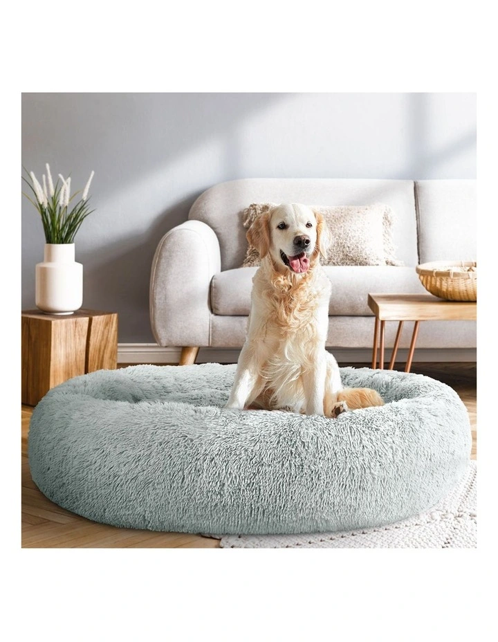 Washable Pet Bed 110cm in Light Grey