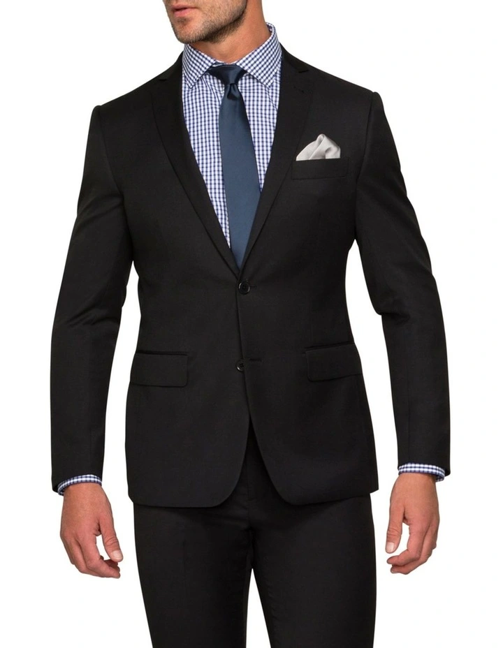 Slim Suit Jacket in Black