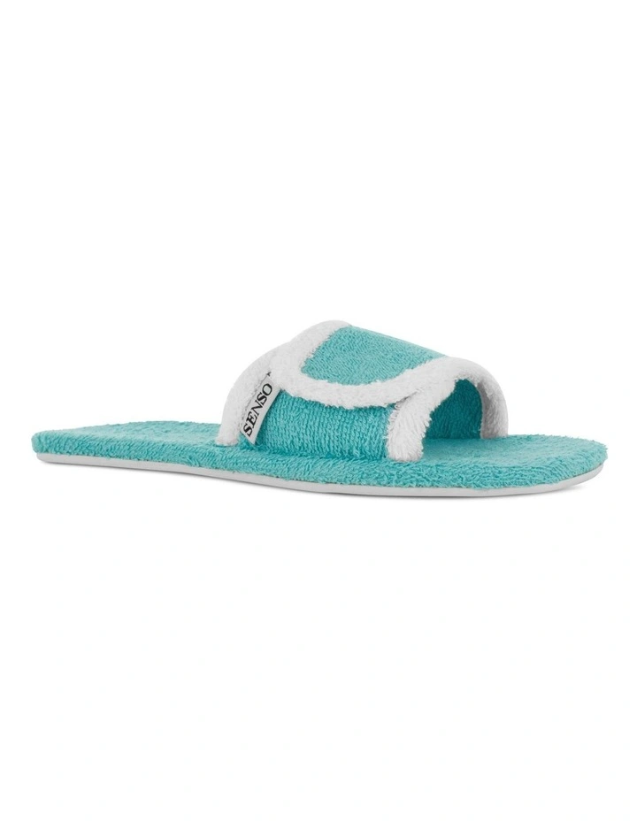 Iris Flat Sandals in Blue