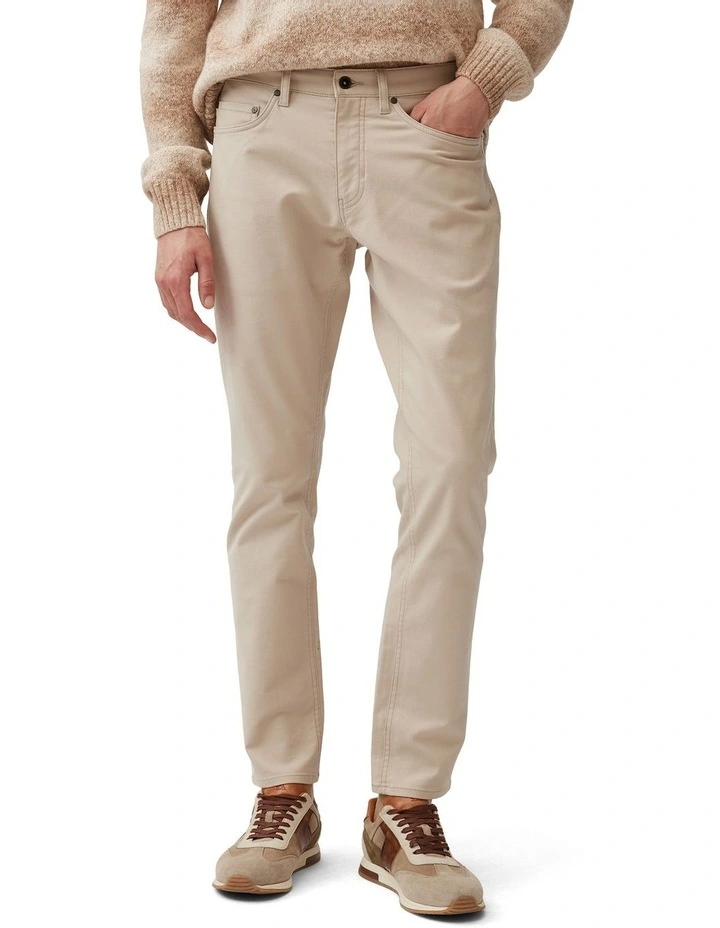 Brymer Straight Jean Long Leg in Stone