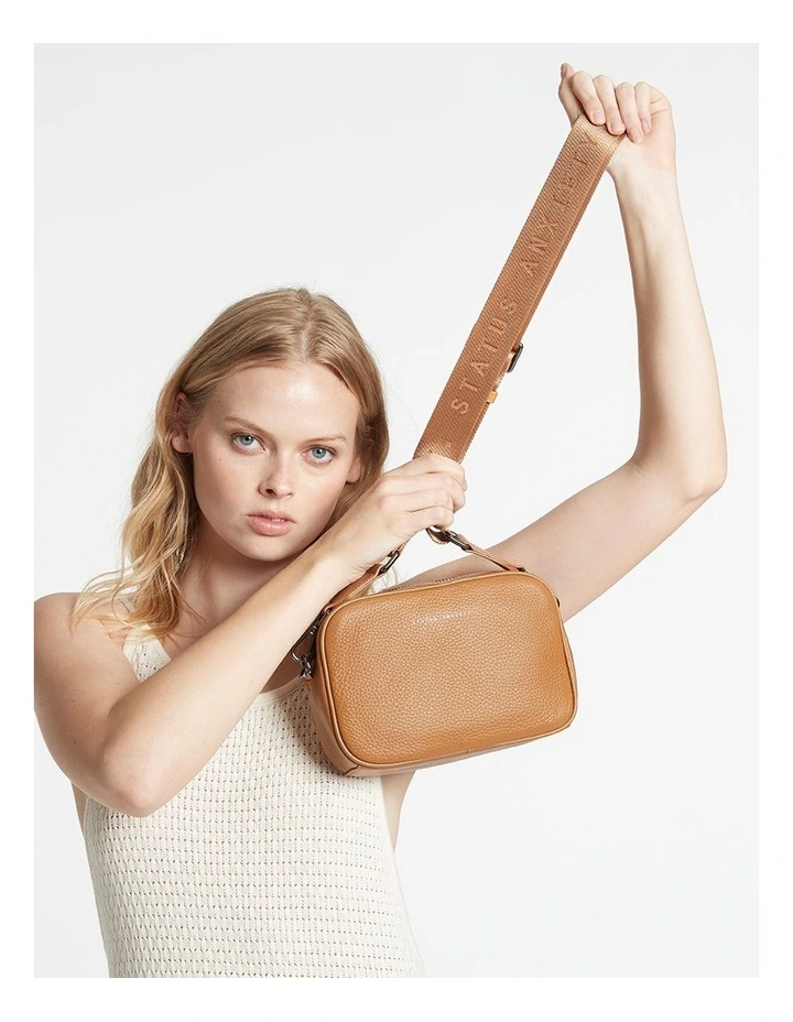 Plunder Web Crossbody Bag in Tan
