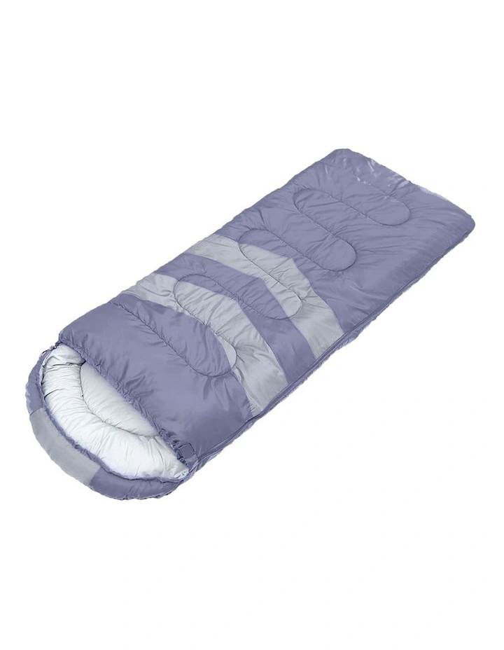 Outdoor Camping -10 Thermal Single Sleeping Bag in Grey