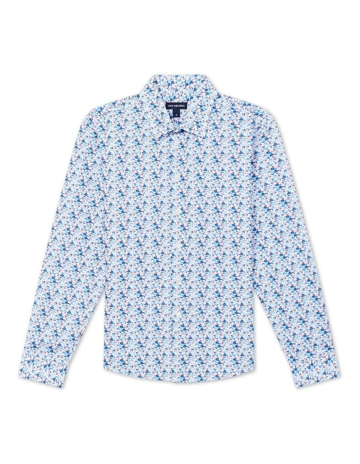 Floral Dress Shirt in Blue