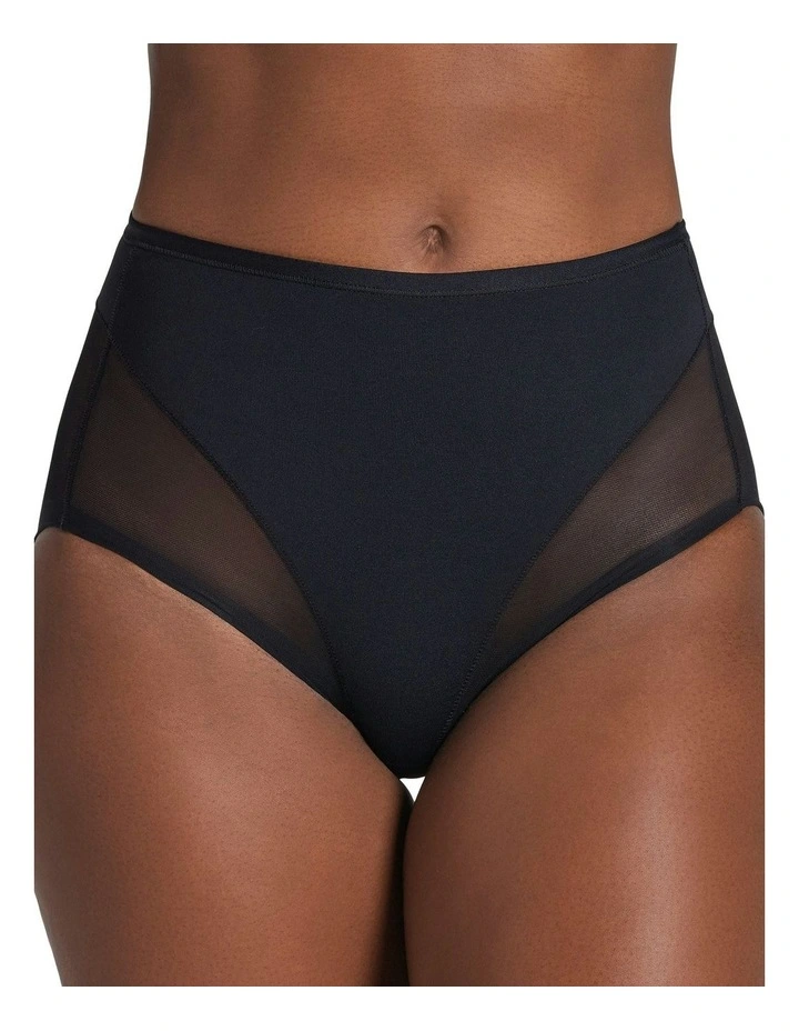 Truly Undetectable Comfy Sheer Shaping Brief in Black