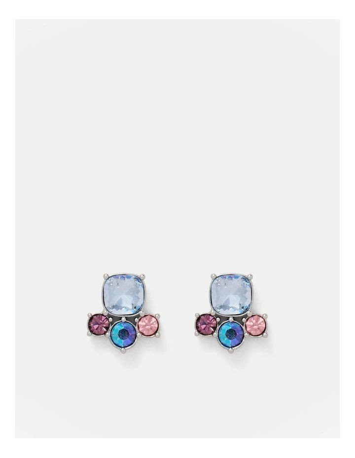 Barbarella Stud Earrings in Galactic Purple