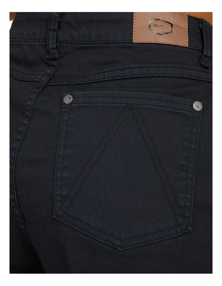 Show Up Denim Shorts in Washed Black
