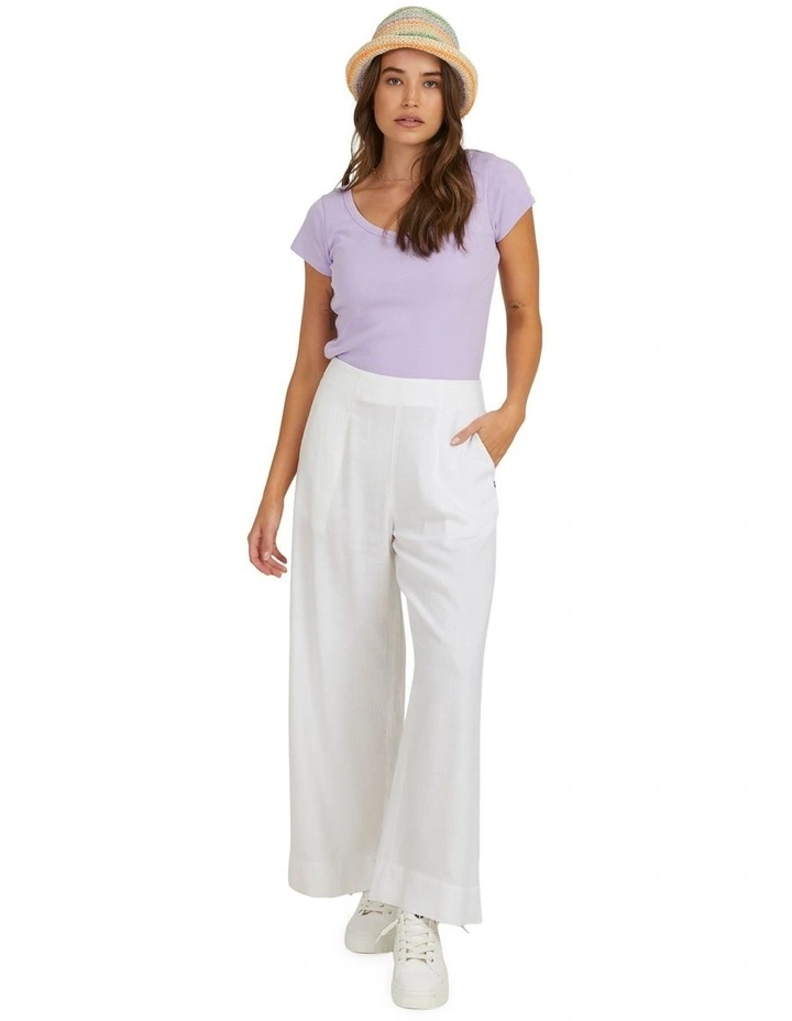 Santorini Linen Trousers in White