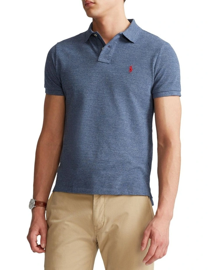 Custom Slim Fit Mesh Polo Shirt