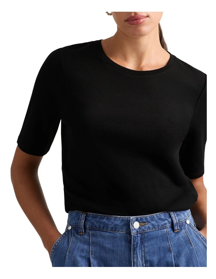 Marslie Babywool Tee in Black