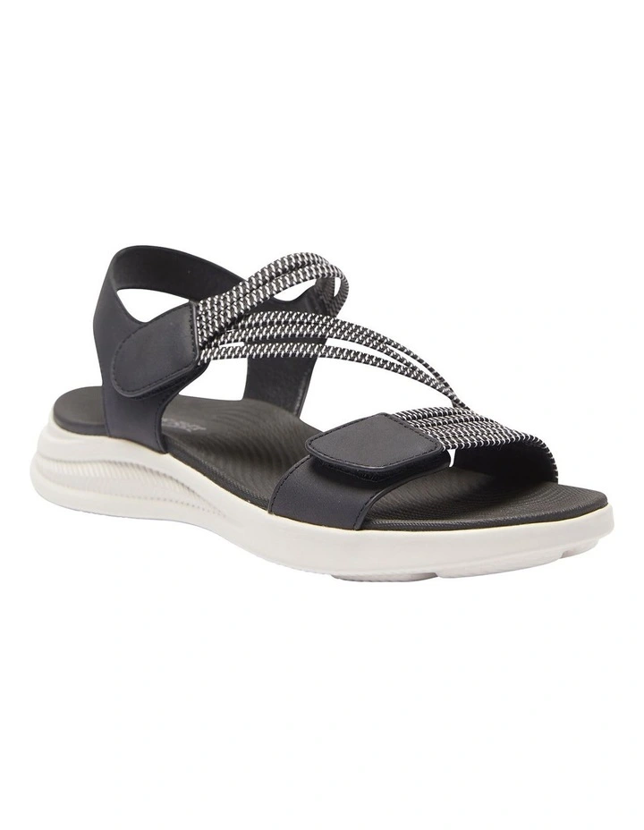 Neon Sandals In Black/White
